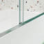 Porte de douche à dérivation, porte coulissante, avec verre trempé de 1/4 po-102465405