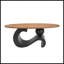 Ensemble de 2 tables basses gigognes noires-234684408