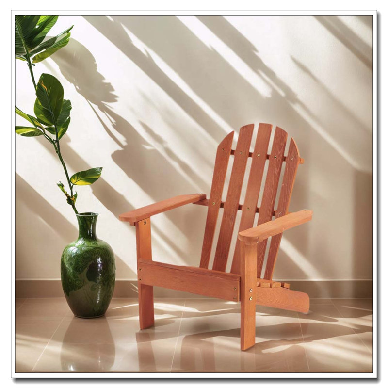 Chaise Adirondack en bois pour enfants, salon extérieur en bois massif pour enfants