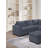 Sectional Sofa with Console Cup Holder