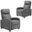 Canapé berçant inclinable, fauteuil de massage, fauteuil oscillant avec repose-pieds et dossier haut