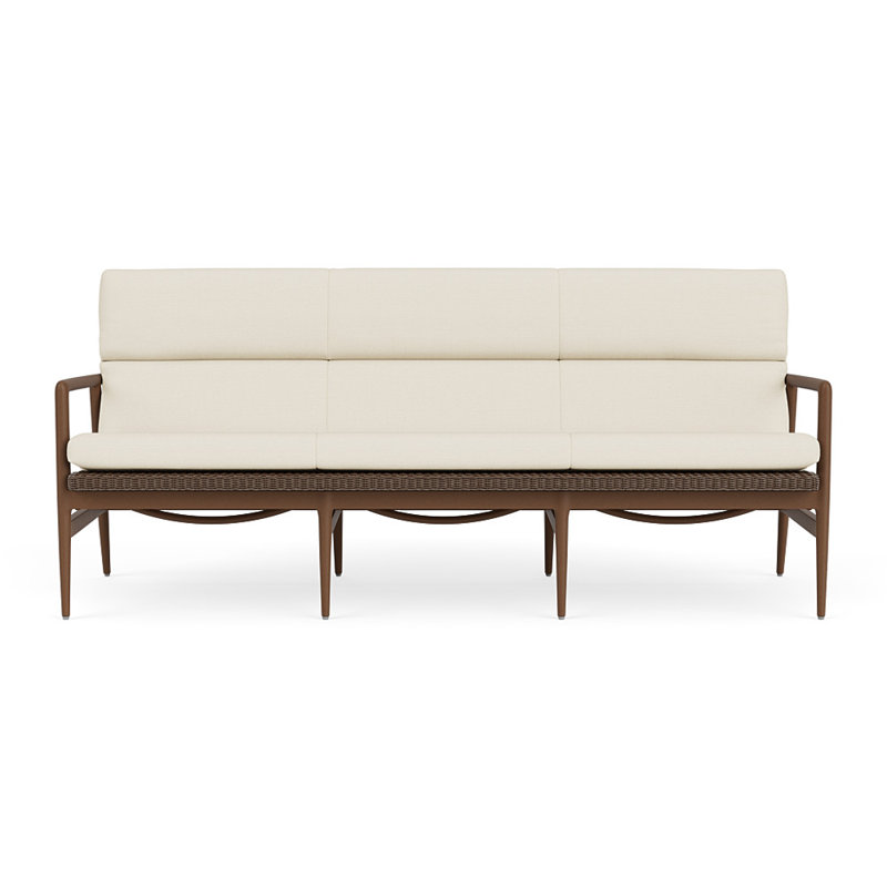 Cascade Outdoor 3 - Seat Patio Sofa, Sailcloth Sailor, Bark