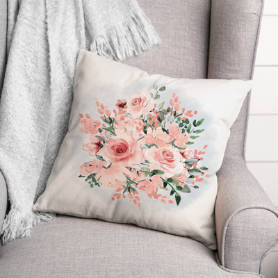  Bouquet Square Pillow Cover & Insert