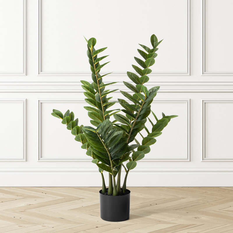 33"  Faux Money Tree in Pot Faux Tree