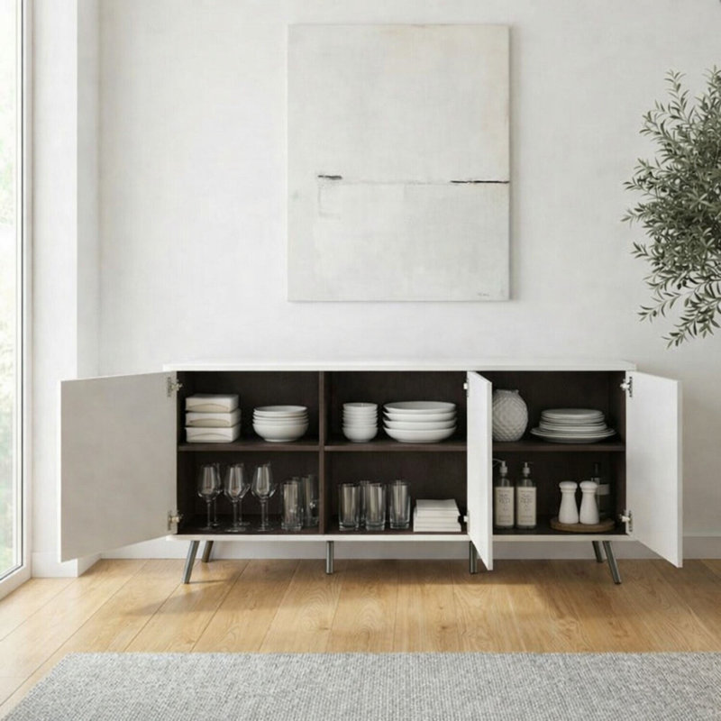 ELEVATE 151cm Sideboard, White