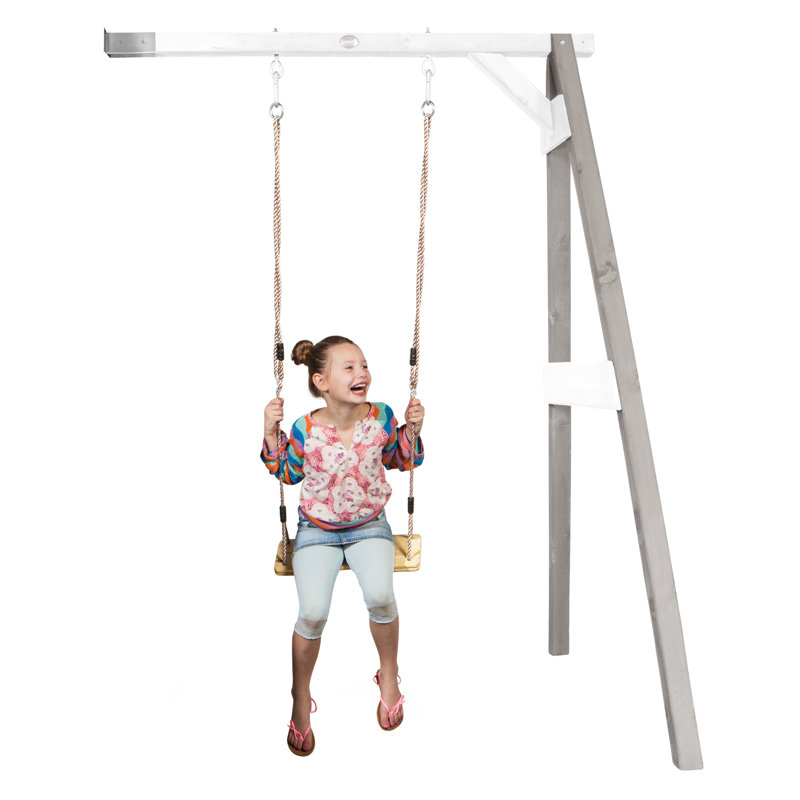 AXI Hemlock Swing Set with 1 Swing(s), Grey/White