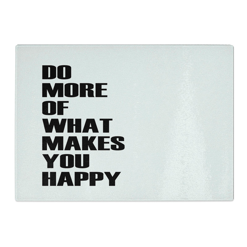 Do More Typography Chopping Board, 0.4cm H x 28.5cm W x 39cm L