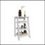 BATHBI 30" High  4-Tier Ladder Shelf  Organizer For Bathroom, Side Table, Living Room In Black-304400507