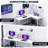 L Shaped Gaming Desk with Power Outlets & LED Lights-1735778163