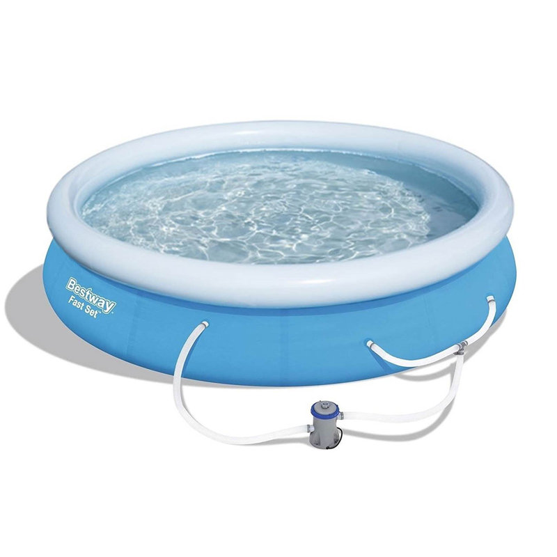 Bestway 12ft Blue Inflatable Above Ground Pool with Filter Pump