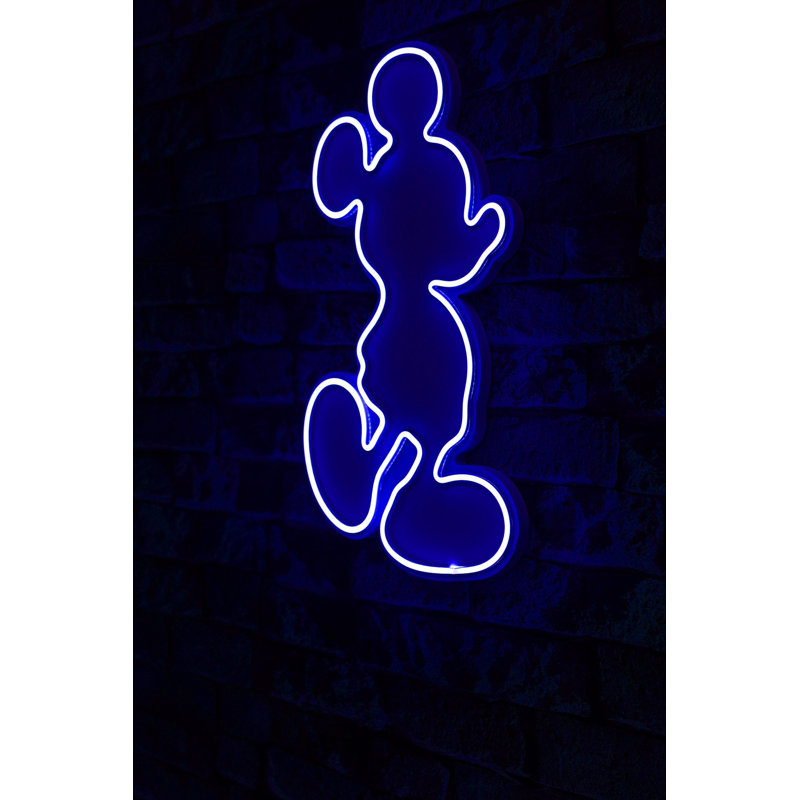 Bande lumineuse néon flexible à DEL, étanche IP67, alimentation 12 Vcc, 12 pi 3 po de long, 240 lumens, 3400 K, couleur bleue | Gabarit en mousse de PVC pour une installation facile | Idéal pour la décoration intérieure, les fêtes et les événements