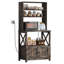 Étagère de cuisine avec armoire, 4 tablettes et station de travail USB / Power Station