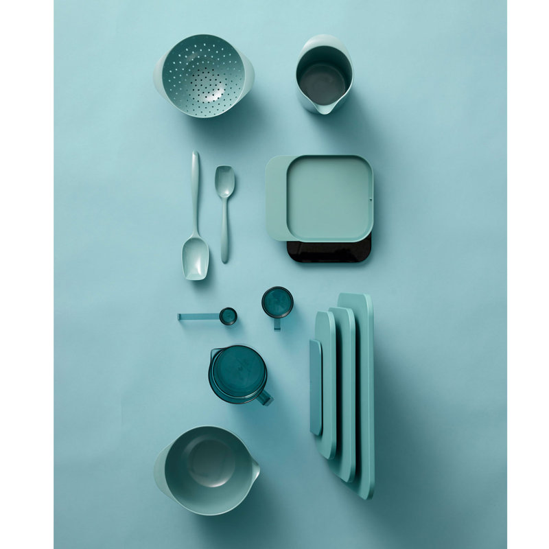 Choptima 4-Piece Plastic Chopping Board Set, Nordic Green