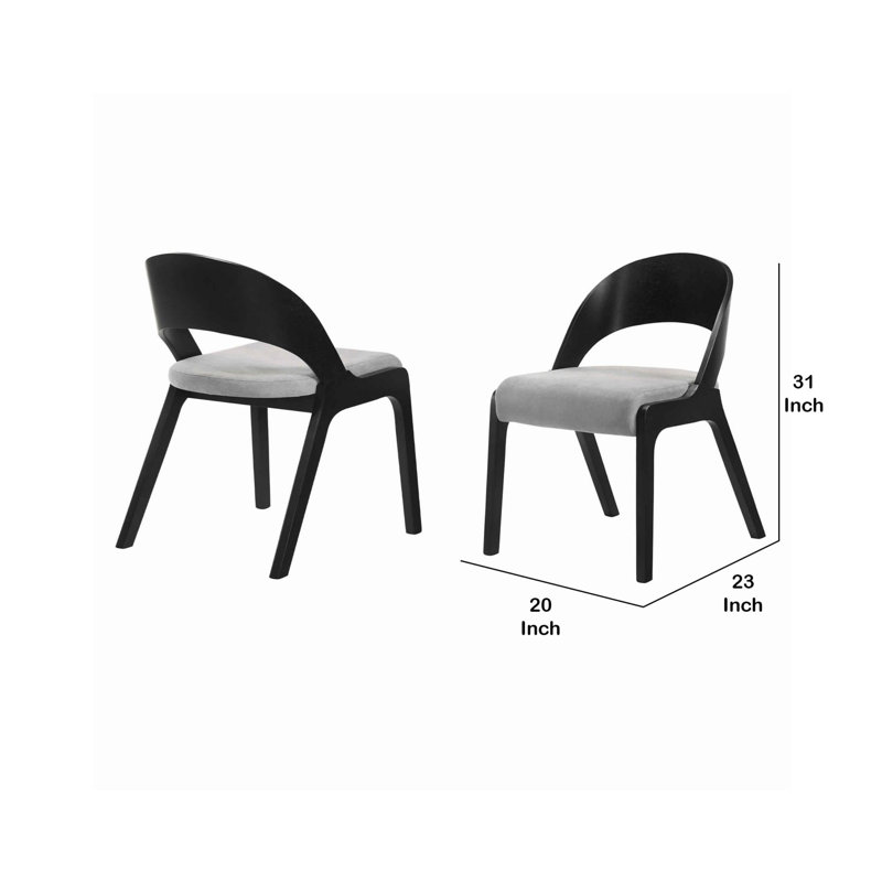 Chaise d'appoint rembourrée Mcglynn, Noir
