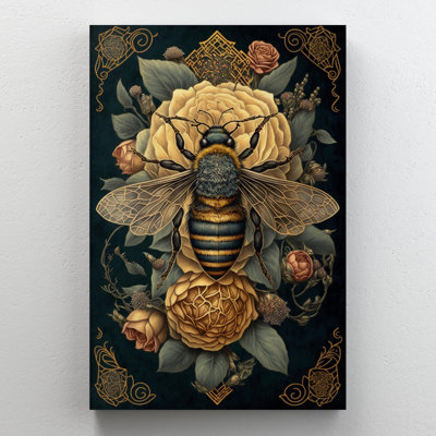 " Roses And Bee "