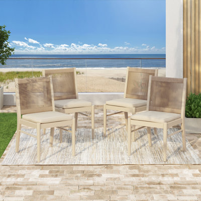 Knightsbridge Outdoor Dining Side Chair with Cushion