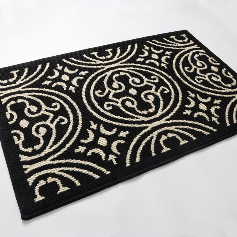 Roure Outdoor Indoor Doormat, Black, 32" W x 48" L
