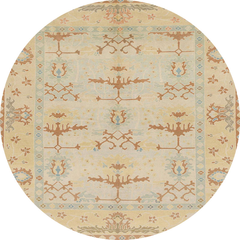 Tapis abstrait moderne 1612, Rond 8 pi