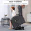 Fauteuil inclinable électrique avec porte-gobelets, facile à assembler