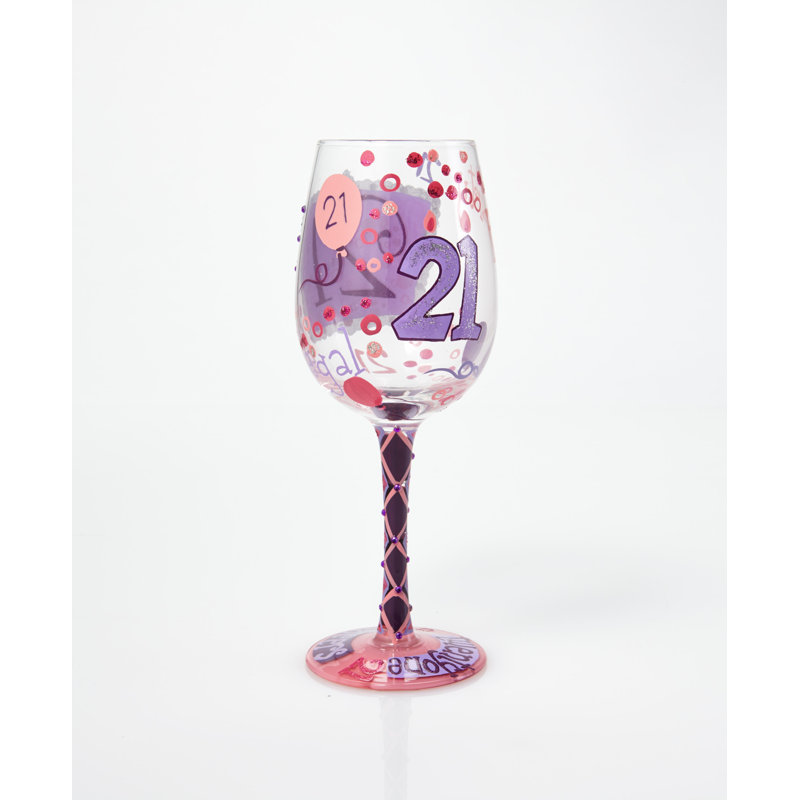 Verre à vin 21e anniversaire Lolita