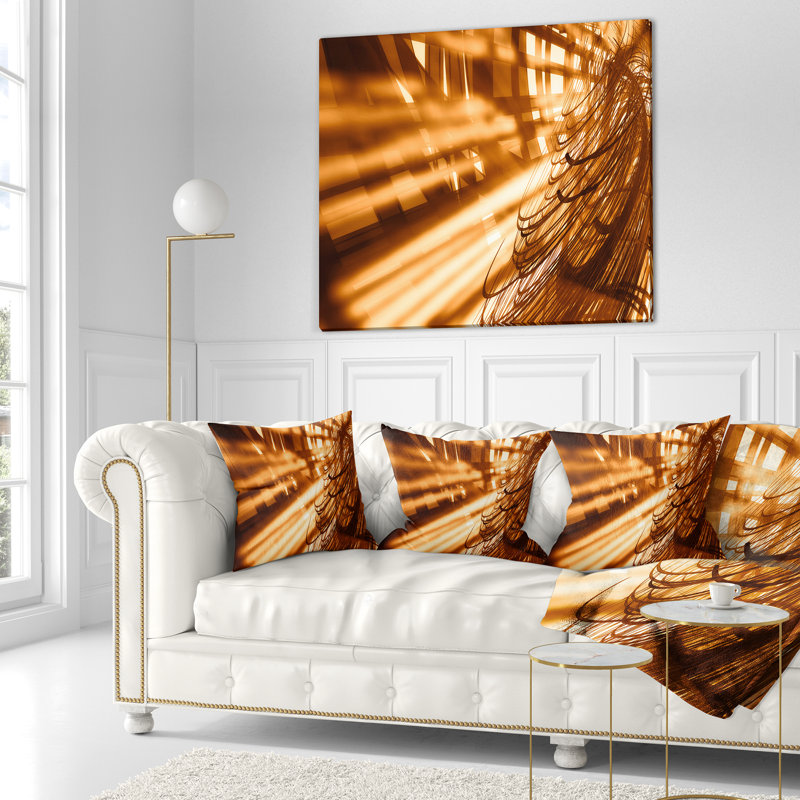 Coussin Fractal, 16 po x 1 po, Coussin décoratif
