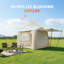 Tentes gonflables pour le camping (beige)