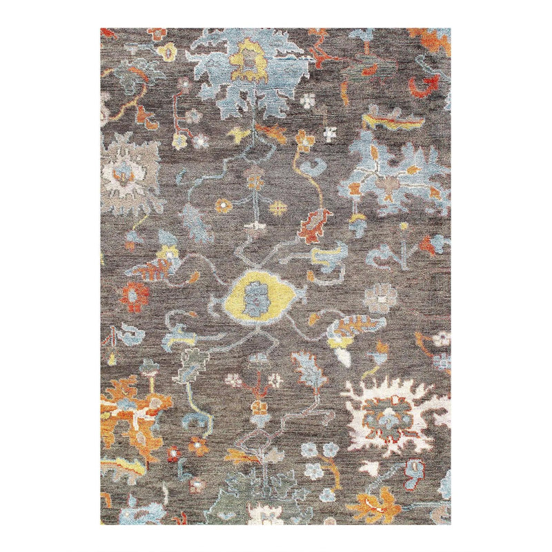 Wascar Oriental Area Rug in Gray