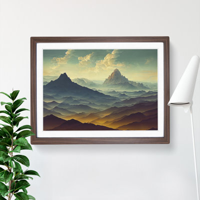 Spirited Mountain Landscape - Framed Print