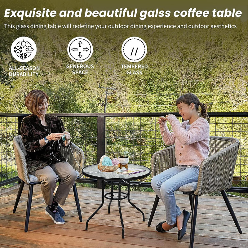 Table d'extérieur Pennrock 32 L x 32 W