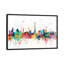 Série d’horizons en arc-en-ciel : paris, france, reproduction d’art sur toile tendue-19746125-74756488-74756489