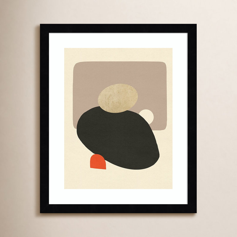 «Megalith I» par Jacob Green, reproduction d'art encadrée, Cadre noir, H 17 po x l 14 po x P 1 po