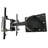 Support mural simple articulé argent / noir inclinable pouvant supporter jusqu'à 140 lb