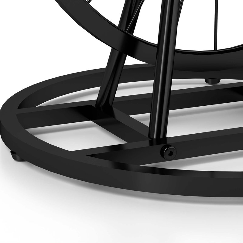 Vintage Industrial Wheel Design Side Table with Multi-Functional Use
