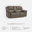 Causeuse inclinable avec console Tenielle