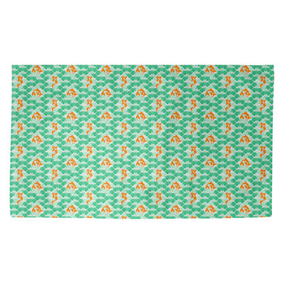 Tapis d'entrée antidérapant Avicia Koi Fish and Waves