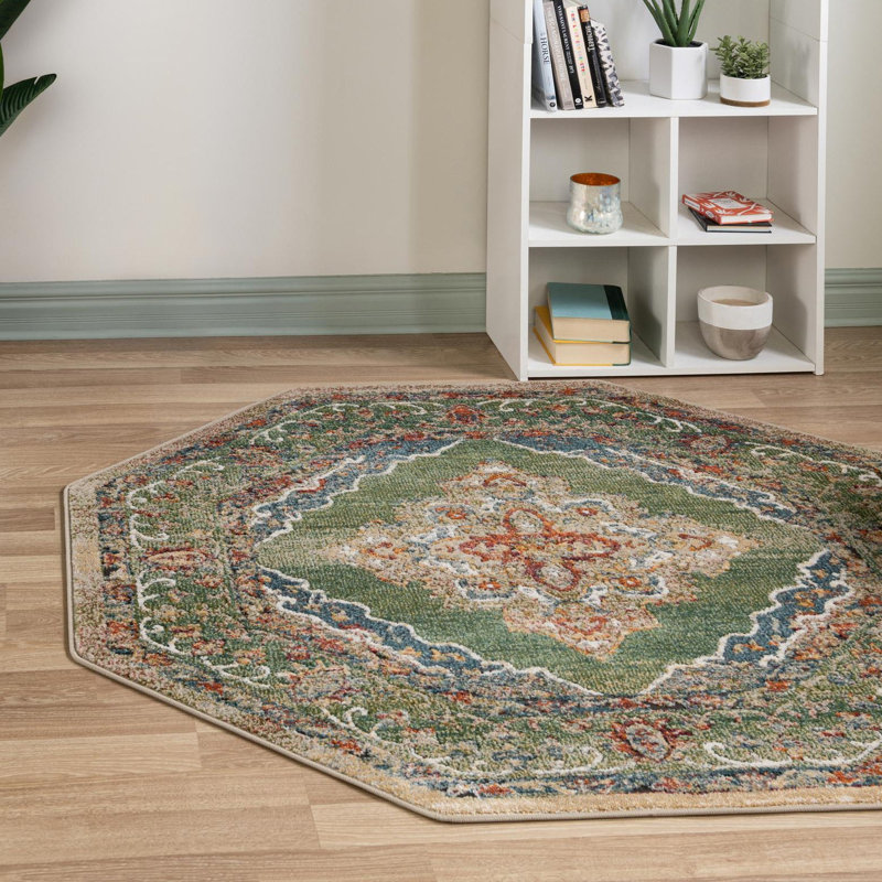 Alresford Oriental Indoor Rug, Octagon 7'10" x 7'10"