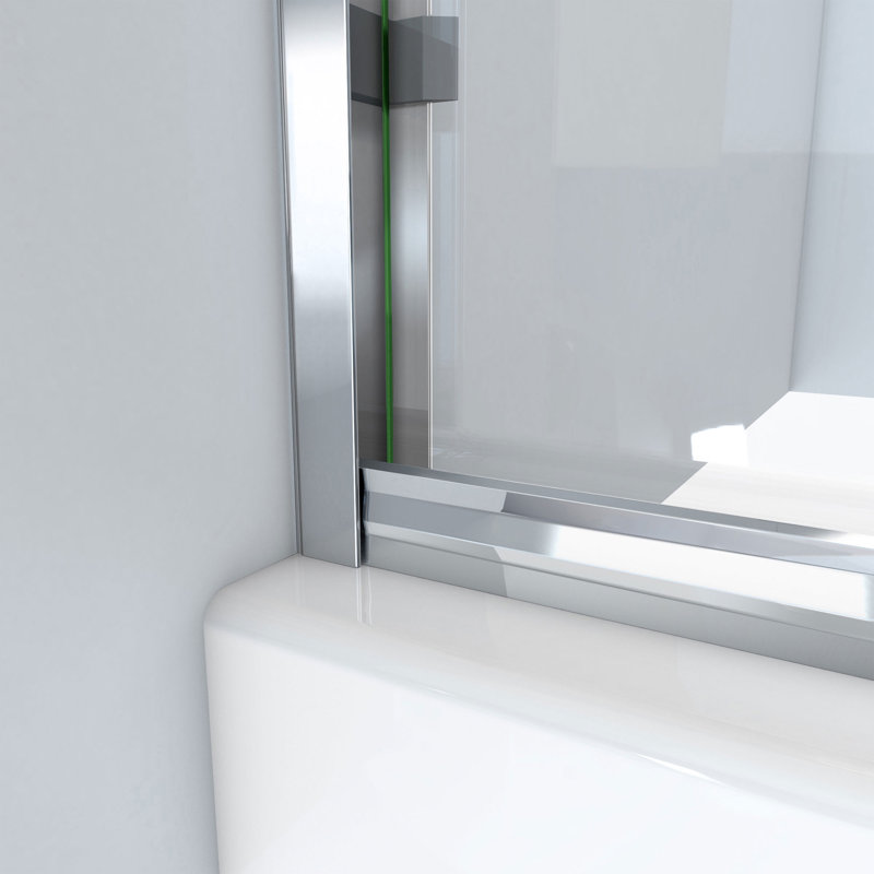 DreamLine Alliance Pro BGX 56-60 in. W x 70 3/8 in. H Semi-Frameless Sliding Shower Door, Chrome