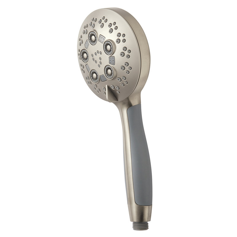 Rio Multi Function Handheld Shower Head, Brushed Nickel, 2.0 GPM