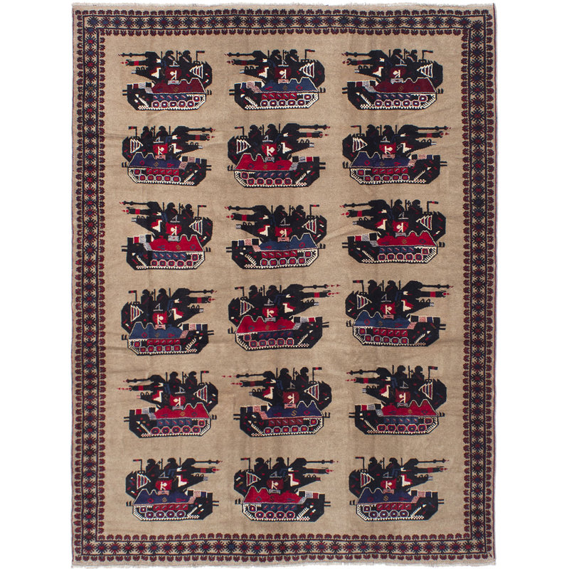Tomeny One-of-a-Kind 7'1" X 9'2" 2010s Wool Area Rug in