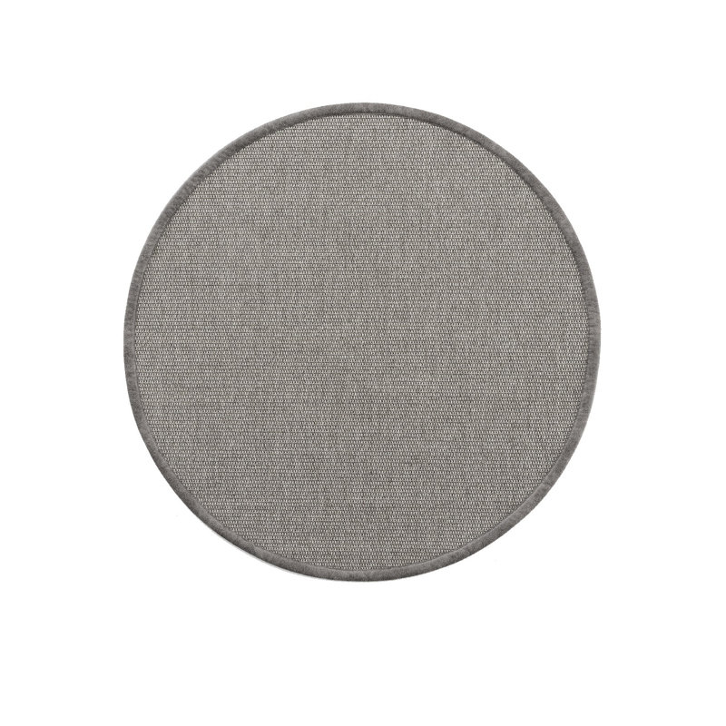 Round Riona Solid Colour Machine Made Indoor / Outdoor Area Rug, Round 2'8"