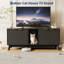 Enceinte de litière pour chat pour 2 chats, meubles de litière cachée avec tapis de litière pour chat, grande maison pour animaux de compagnie avec chambre double, table d'appoint en bois pour meuble télé, noir-130373368