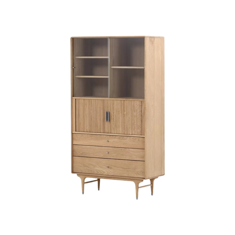 Bibliothèque de style moderne et minimaliste, Burlywood