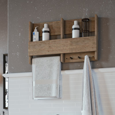 Tablettes murales pour salle de bain l 24,02 po x H 15 po x P 4,02 po Buckthorn