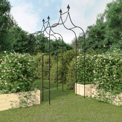 Dourant 47.2" W x 15" D Steel Arbor in Black