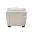 Chaise en cuir fleur de glace
