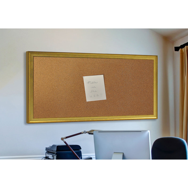 Linlin Wall Cork Bulletin Board, 1' 10" H x 1' 4" W
