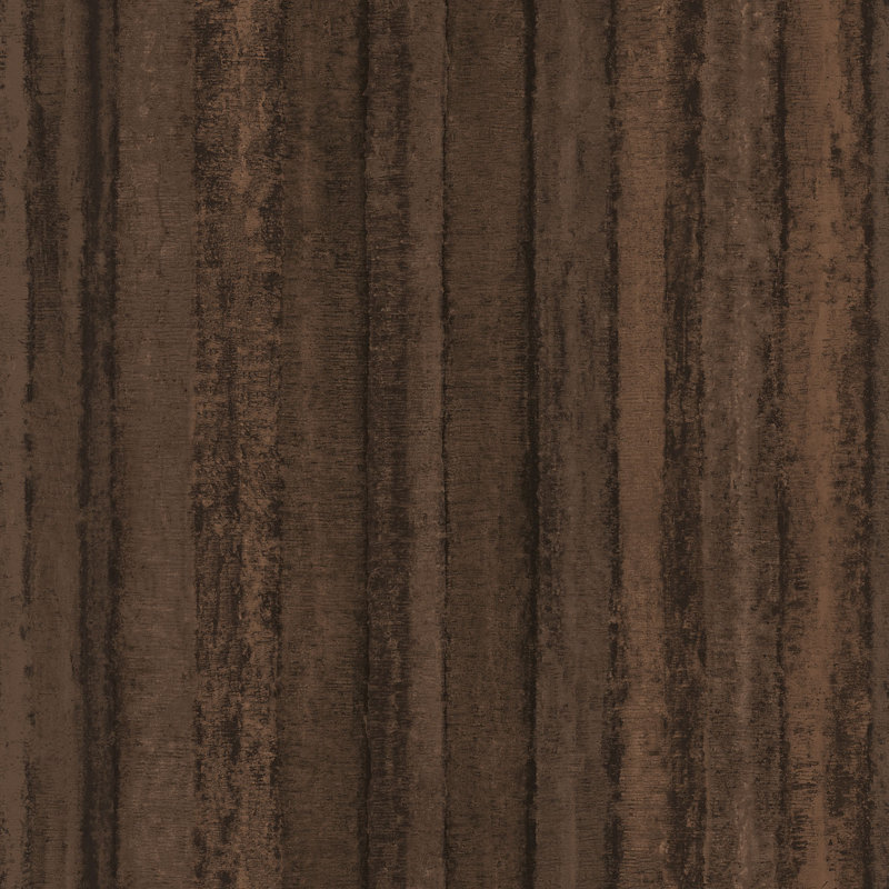 Ambiance Nomed Stripe Design 32.8' L x 21" W Wallpaper Roll, Brown/Copper
