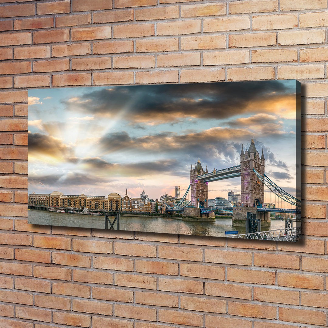 Leinwanddruck - Wandkunst - Drucke auf Leinwand - 120X60 Bildmotiv: Tower Bridge London