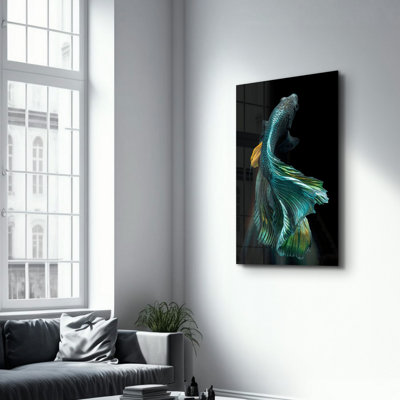 Elegant Tempered Glass Wall Art Painting, 13.8 x 21.7 inches | 100% Tempered Glass, Thickness: 0.16 inches | UV Printed for Vibrant Colors | Perfect for Home Decor, Living Room, & Office Spaces