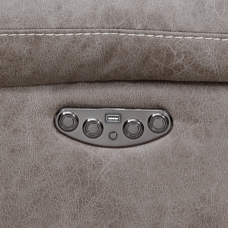 Aprill Upholstered Reclining Curved Sectional Symmetrical
